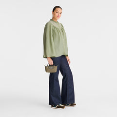 Le Pliage Green Pouch with handle