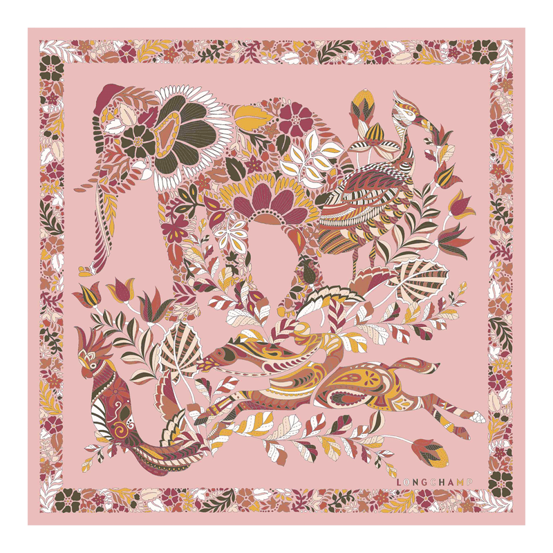 Forêt Longchamp Silk scarf 50