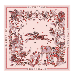Forêt Longchamp Silk scarf 90