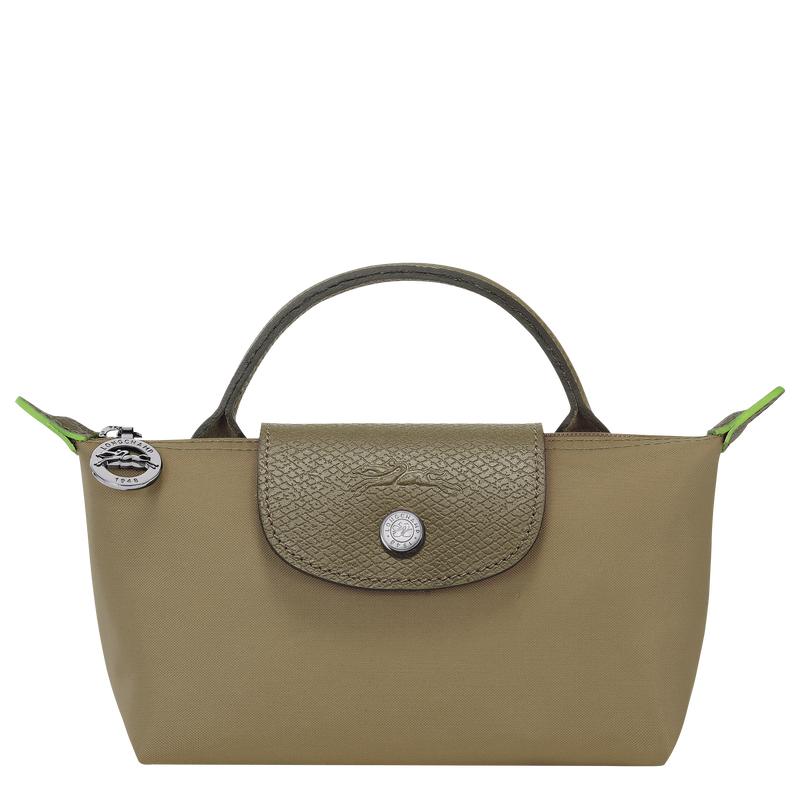 Le Pliage Green Pouch with handle